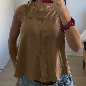 Chloe K suede top🤎